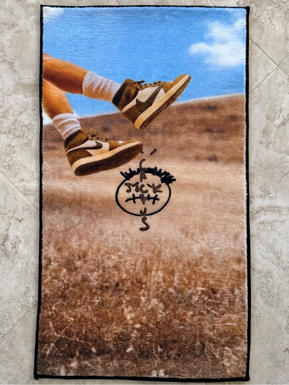 Travis Scott Cactus Jack Sneaker Tufted Rug 32x18 Streetwear Decor